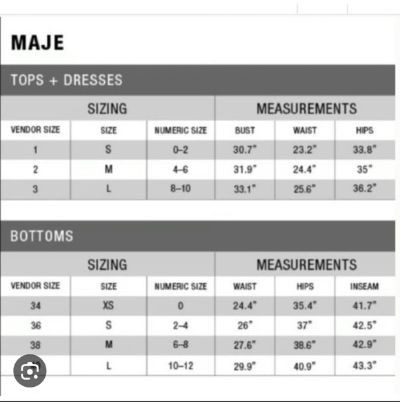 MAJE Lustra blue silk top - Picture 2 of 7